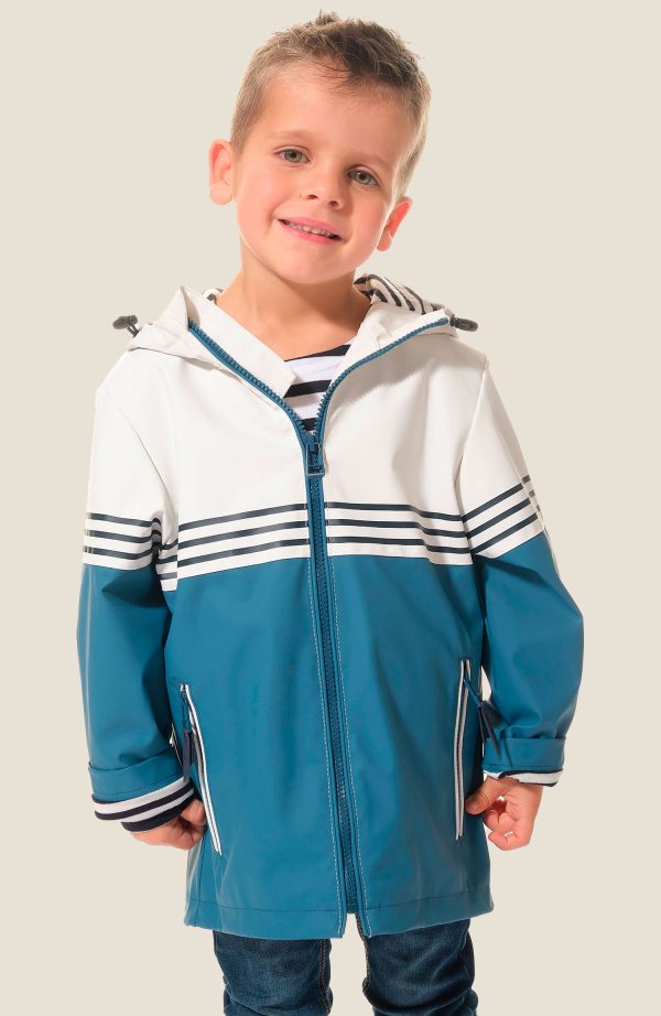 Ciré garçon zippé à capuche Lorrenzo