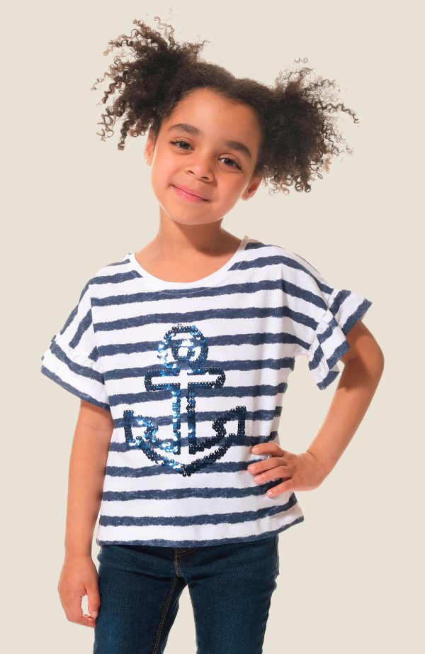 Tee-shirt fille manches courtes Monika