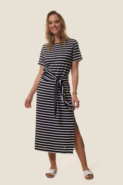 Robe longue fluide rayรฉe Flamisse