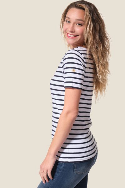 Tee-shirt rayรฉ col rond Barcelone