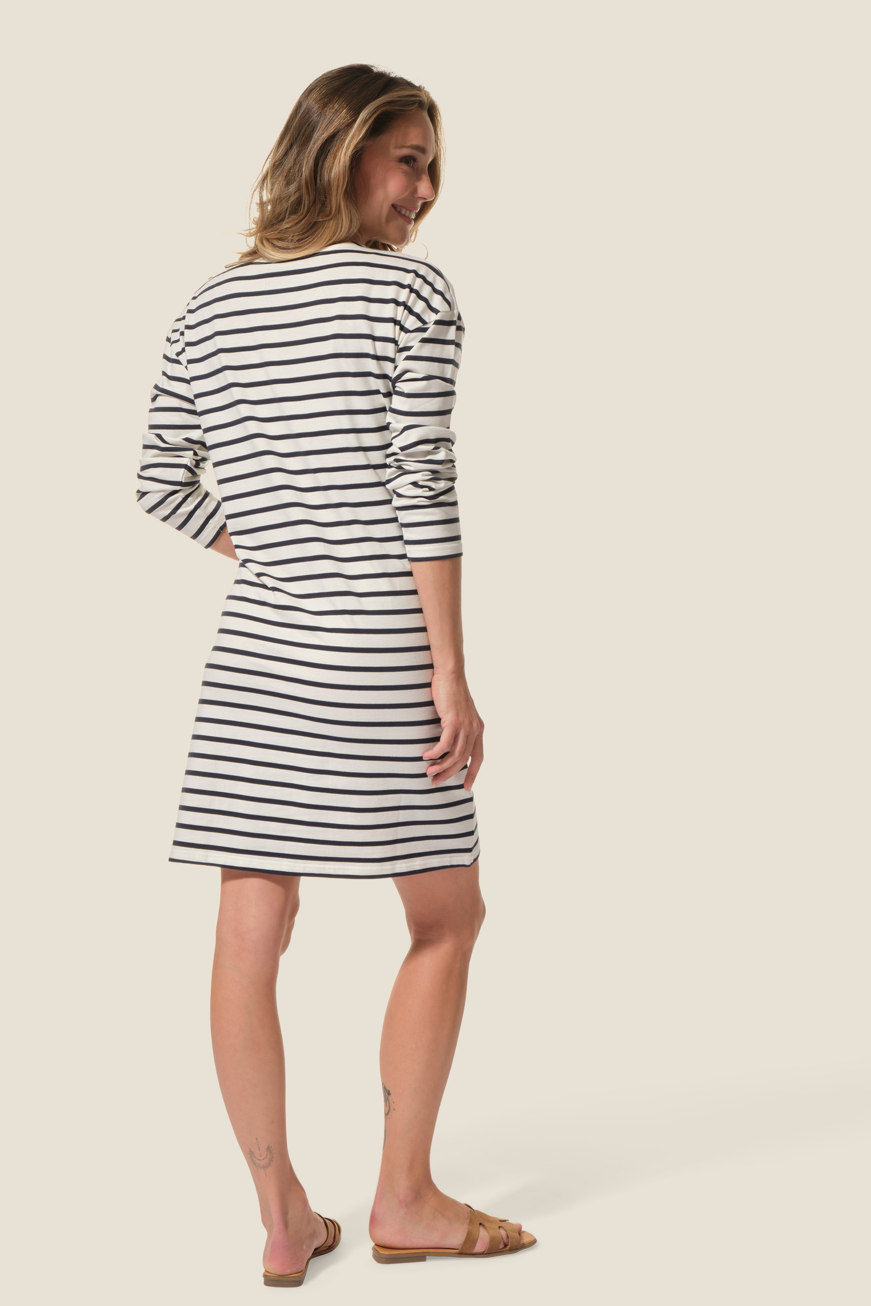 Robe rayée à manches longues Benjamine Robe rayée à manches longues Benjamine