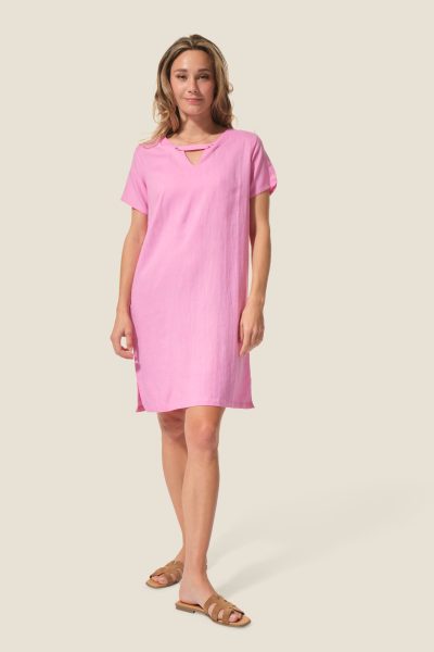 Robe unie en lin Majorque