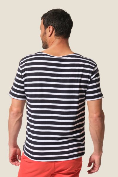 Tee-shirt mariniรจre manches courtes en coton lรฉger Regate
