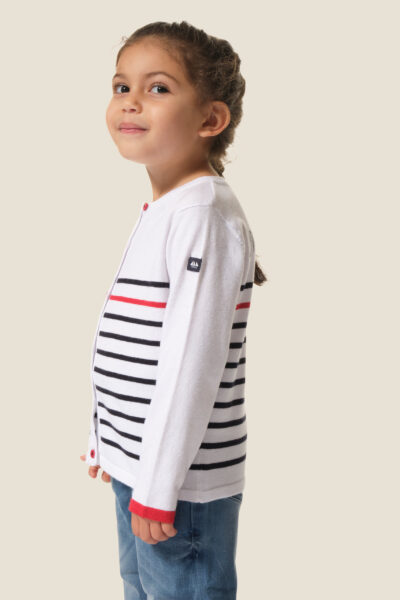 Gilet fille boutonné Mappa