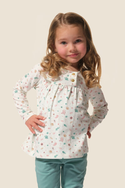 Tee-shirt manches longues imprimé Vitaline