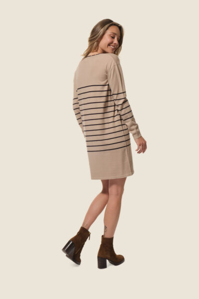 Robe pull rayée Paulina