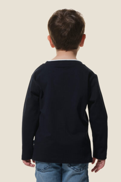 Tee-shirt manches longues garçon col rond Neyo