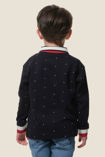 Polo garçon manches longues Sansom