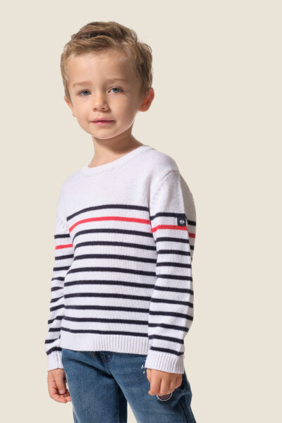 Pull garรงon col rond Caboteur