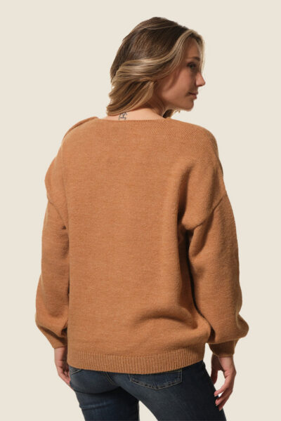 Pull femme col V Camaya