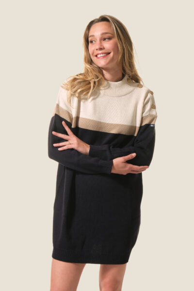Robe pull col cheminรฉe Charlyse