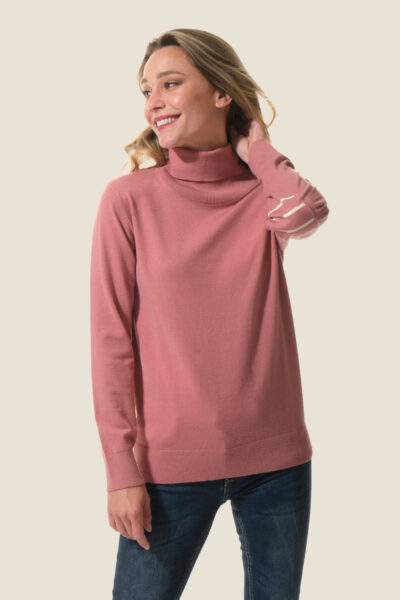 Pull femme col roulé Begonia