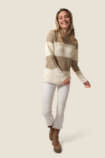 Pull femme col rond Zambia