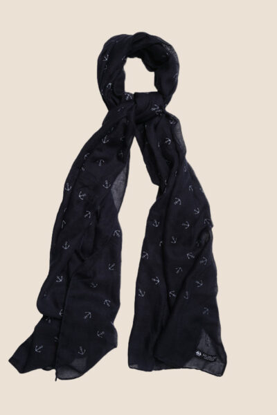 Chèche imprimé marin