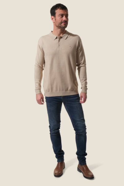 Pull homme col polo Ismere