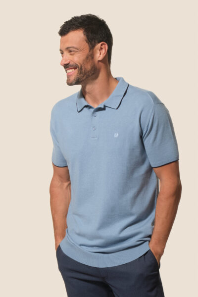 Polo homme en maille Balzain Hublot Mode Marine