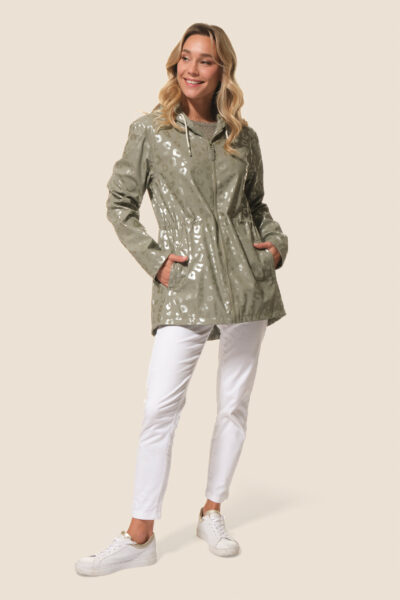 Ciré imperméable imprimé léopard pour femme Eva
