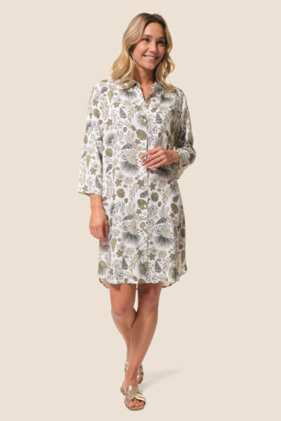 Robe chemise imprimée femme Hilda Hublot Mode Marine