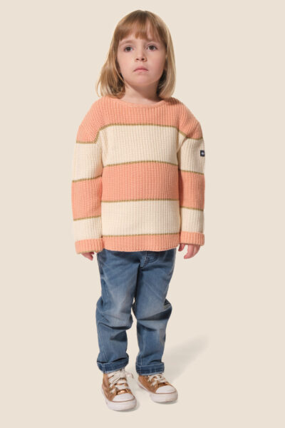 Pull femme rayรฉ lurex col rond Sylvie pour fille Hublot Mode Marine