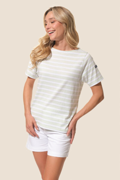 Marinière femme manches courtes col bateau Hublot Mode Marine